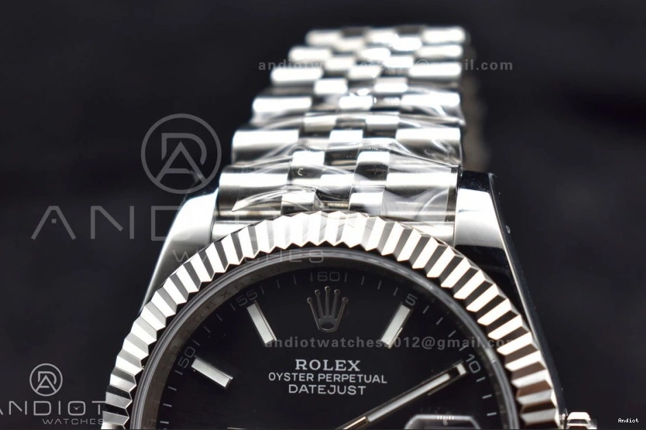 Black 41 Dial DateJust SA 633 126334 Best 904L 1:1 Edition Bracelet WellDesigned DIWF Jubilee Stick Steel on 0822